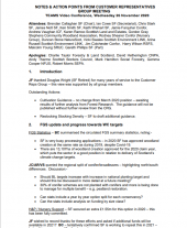 Customer Representatives Group - 26 November 2020 minutes